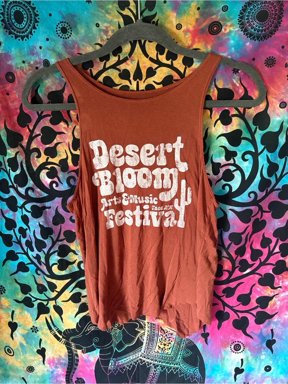 Desert Bloom Festival Rust Women's Tank Top